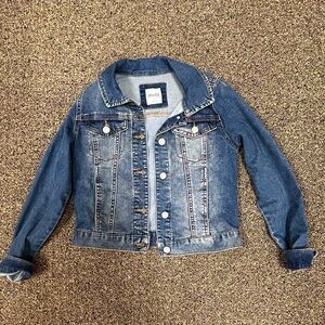 Girls Size 12 Cropped Mudd Blue Jean Jacket